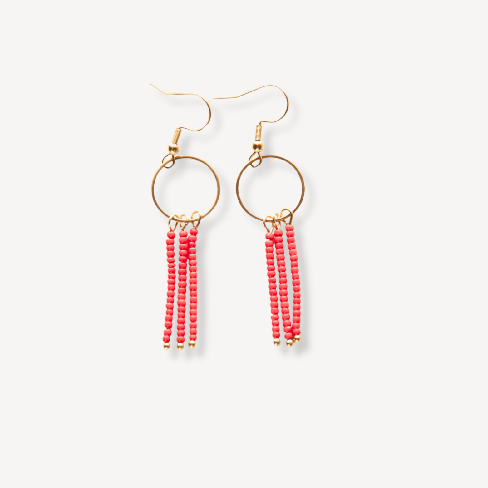 Pendientes Mimosas Rojo